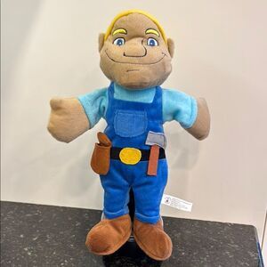 Carson-Dellosa Construction Worker/ Builder Puppet- Blue & Brown . Size 11”